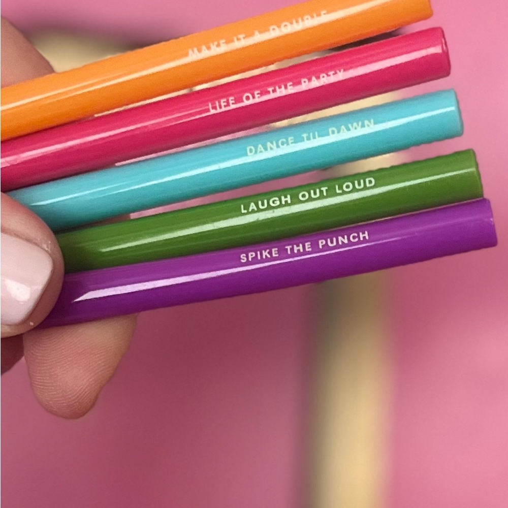 Colorful, Reusable Straw Set